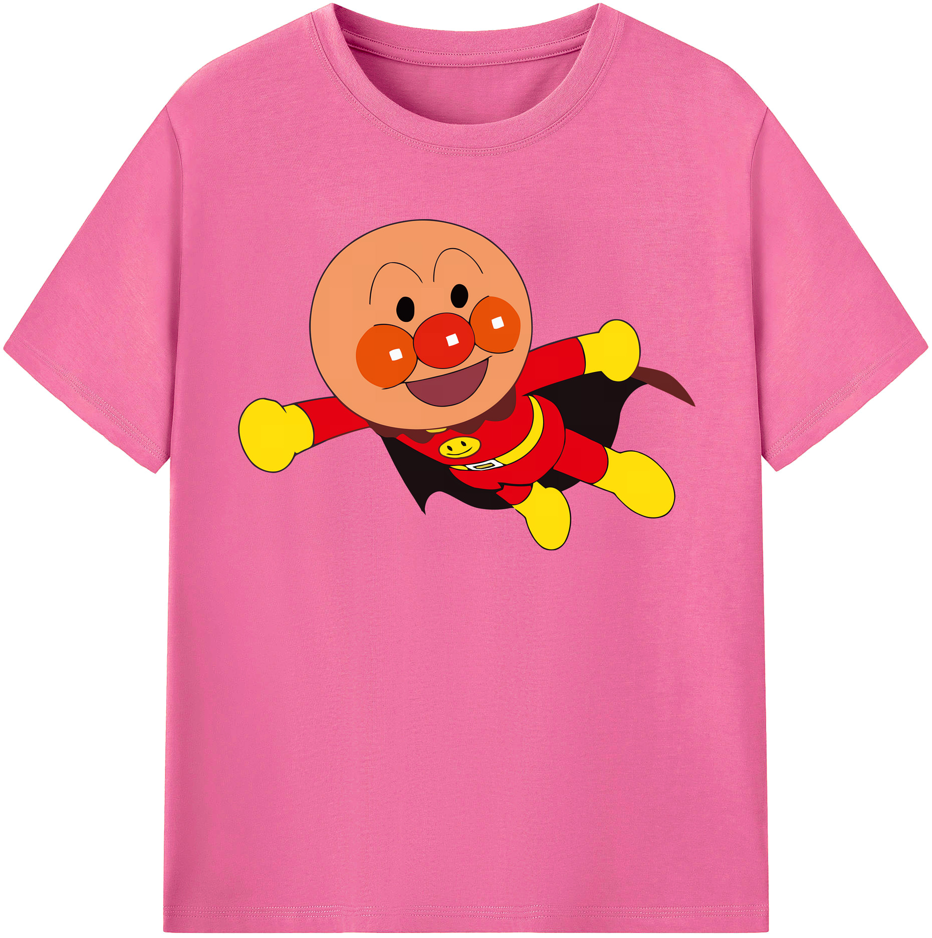 （画像用） アンパンマン Anpanman レディースカジュアルプリントTシャツ（綿100％）